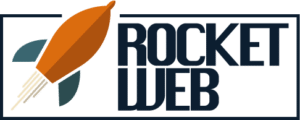 Rocket Web Development logo Horizontal Orientation